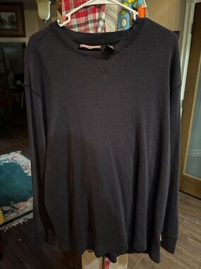 Craft Black Waffle Thermal Crewneck - Men's